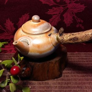 芙蓉木側把壺F17